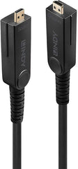 LINDY 38326 100m Fibre Optic Hybrid Micro HDMI 18G kabel met afneembare HDMI- en DVI-stekkers