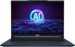 MSI Stealth 16 AI Studio A1VFG-045XES Gaming-laptop, 16 inch, 16:10 QHD+ 240 Hz (Intel Core Ultra 7 155H, 16 GB RAM, 1 TB SSD, RTX 4060-8 GB, Free Dos) Star Blue, Spaans QWERTY-toetsenbord