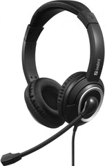 Sandberg USB-C Chat Headset - Bedrade Kantoor Headset met Microfoon (126-47)