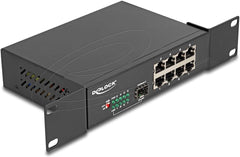 DeLOCK 10" Gigabit Ethernet Switch 8 Port + 1 SFP