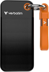 Verbatim Pocket Externe SSD 128GB - USB 3.2 Gen 2 (1000 MB/s) - Zwart/Oranje