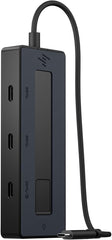 HP - PC 4K USB-C multiport hub, all-in-one kabel, vermogen tot 65 W, 4 USB-C-poorten met snelheden tot 10 Gbit/s, compatibel met Windows 10, Windows 11, WoA, ChromeOS, Android, MacOS, iPadOS, zwart
