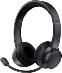 Trust Ayda Draadloze Kantoor Headset met ENC Microfoon - Zwart (25463)