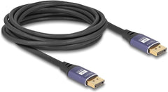 DeLOCK DisplayPort Kabel 8K 60Hz - 5 Meter - Lila / Metaal