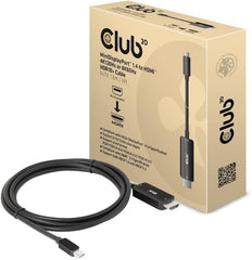 Club3D CAC-1187 MiniDisplayPort™ 1.4 naar HDMI™ 4K120Hz of 8K60Hz HDR10+ kabel 1,8m St./st.