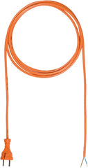 Bachmann 249.876 voedingskabel met contourstekker 24G, rubber, PUR in oranje, lengte 5m H07BQ-F 2x1,50mm