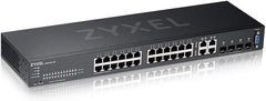 Zyxel 24-poorts Gigabit Ethernet Layer 2 Managed Switch - Fanless Design met 4 Gigabit Combo-poorten en Hybrid Cloud Mode [GS2220-28]