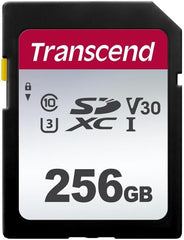 Transcend TS256GSDC300S 256GB | SDXC I, C10, U3, V30 geheugenkaart - 95/40 MB/s