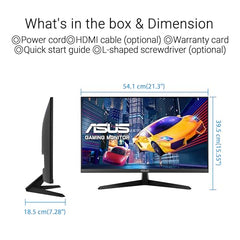 ASUS EyeCare VY249HGR écran plat de PC 60-5 cm (23.8") 1920 x 1080 pixels Full HD LED Noir
