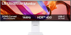 LG UltraWide 49U950A-W - 49 inch Dual QHD Curved Monitor (144Hz, IPS)