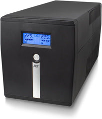 ACT Line-interactive-USV, 1000 VA - 600 W met AVR, LCD-scherm AC2310