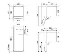 Frigorifero libera installazione Smeg FAB28LBL5