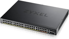 Zyxel 48-port GbE L3 Access PoE+ Switch with 6 10G Uplink (600 W) (XGS2220-54HP)