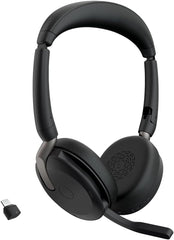 Jabra Evolve2 65 Flex Draadloze On-Ear Headset - Hybride ANC - Zwart