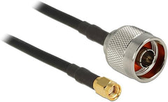 DeLOCK 89466 RG-58 Antenne Coaxkabel - N-Male naar SMA-Male - 10 meter