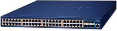 Planet GS-6311-48P6X Managed PoE+ Switch - 48-Poorts Gigabit & 6x 10G SFP+ (600W)