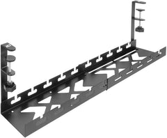 ACT AC8379 Verstelbare Kabelgoot Onder Bureau - Klemmontage (43-72 cm) - Zwart