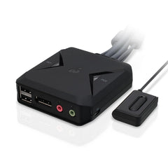 IOGEAR 2-Poorts DisplayPort KVM Switch - 4K@30Hz met Bekabeling