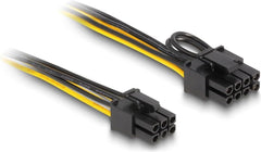 DeLOCK PCI Express 6-Pin naar 6+2-Pin Voedingskabel - 50 cm