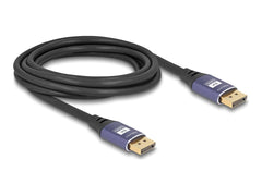 DeLOCK 80602 DisplayPort Kabel - 3 meter - Zwart / Lila
