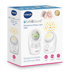 VTech - BM1212 - Babyfoon Magic Light - audio babyfoon met projectie - versie FR, wit