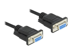 DeLOCK RS-232 Seriële Nulmodemkabel D-Sub 9 Bus naar Bus - 10m