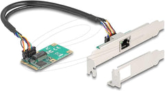 DeLOCK Mini PCIe naar Gigabit LAN RJ45 Insteekkaart - Full Size