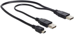 Delock 83178 USB-kabel - USB-A naar USB-A - Mannelijk/Mannelijk - Zwart