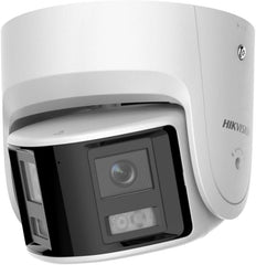 Hikvision DS-2CD2346G2P-ISU/SL(2,8 mm) (C) Turret bewakingscamera met 4 megapixels, tot 30 m verlichting, professionele bewakingscamera, Acusense camera met vals alarmfilter