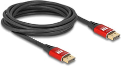 DeLOCK DisplayPort 1.4 Kabel - 8K 60Hz - Rood Metaal - 5 meter