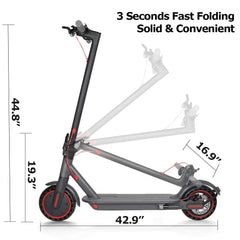 PLAYBIK Elektrische step met motor van 350 W, maximumsnelheid van 25 km/u, autonomie tot 30 km, elektrische step met banden van 8,5 inch, elektrische voor volwassenen met app ter besturing