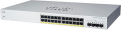 Cisco Business CBS220-24P-4X Smart Switch - 24 Poorten PoE+ & 4x 10G SFP+