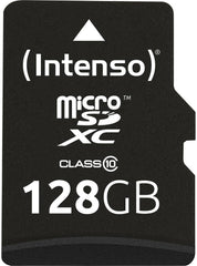 Intenso microSDXC 128GB Class 10 geheugenkaart incl. SD-adapter, zwart