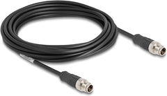 DeLOCK M12 Kabel X-gecodeerd 8-pins Stekker naar Stekker PVC - 5 m