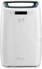 De'Longhi AriaDry DEXD216RF Multifunctionele luchtontvochtiger, verwijdert vocht thuis, met filtratie met 3 functies, droogfunctie, bevochtiging 16 l/dag, R290, afneembare watertank, wit