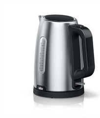 Braun PurShine WK1500BK Elektrische waterkoker, 360° draaibare basis, waterniveau-indicator, kabelopslag, automatische uitschakelfunctie, inhoud 1,7 l, WK1500BK 2200 W, zwart