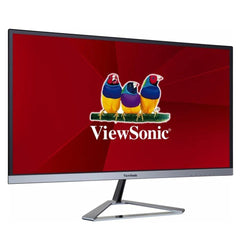 Viewsonic VX2476-SMH 60,5 cm (24 inch) Design Monitor (Full-HD, IPS-paneel, HDMI, Eye-Care, Eco-Mode, luidsprekers) zilver-zwart