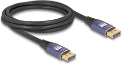 DeLOCK 80601 DisplayPort Kabel - 2 Meter - Zwart / Lila