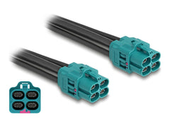 DeLOCK 90340 HDMTD Z Quad Jack naar Quad Jack Kabel - 1 meter