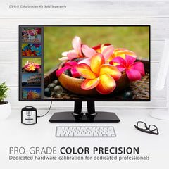 ViewSonic VP2768 68,6 cm (27 inch) fotografen monitor met kalibratiefunctie (WQHD, IPS-paneel met Delta E<2, 100% sRGB, in hoogte verstelbaar) zwart