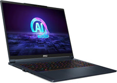 MSI Stealth 16 AI Studio A1VFG-045XES Gaming-laptop, 16 inch, 16:10 QHD+ 240 Hz (Intel Core Ultra 7 155H, 16 GB RAM, 1 TB SSD, RTX 4060-8 GB, Free Dos) Star Blue, Spaans QWERTY-toetsenbord