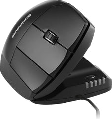 Contour Unimouse Rechtshandig - Ergonomische Verticale Muis - Bedraad - Zwart