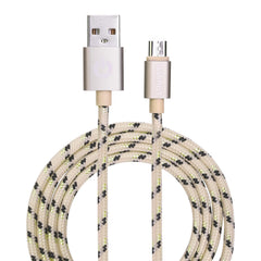 Garbot Grab&Go Gevlochten Micro-USB Kabel - 1 meter - Goud
