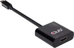 Club 3D CAC-2170 Mini DisplayPort 1.2 naar HDMI 2.0 Actieve Adapter - 4K 60Hz - Zwart