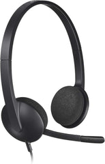 Logitech H340 USB Headset - Stereo met Ruisonderdrukkende Microfoon - Zwart