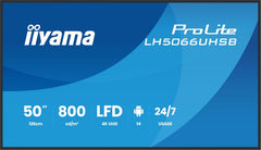 iiyama ProLite LH5066UHSB-B1AG 50 inch 4K UHD Digital Signage Display