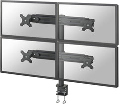 Neomounts FPMA-D700D4 - Bureausteun voor 4 Monitoren 19-30 inch Zwart