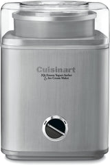 CUISINART ICE-30BCP1 ijsmachine, 60 W, 1,23 liter, roestvrij staal, zilverkleurig