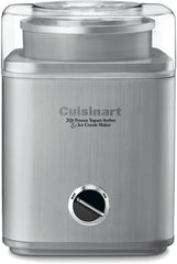 CUISINART ICE-30BCP1 ijsmachine, 60 W, 1,23 liter, roestvrij staal, zilverkleurig