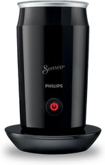 Philips Senseo Melkopschuimer - Capaciteit van 120 ml melk - Voor warm en koud schuim - Gemakkelijk schoon te maken - Melkschuim voor 2 cappuccinos - Antikleeflaag - Zwart - CA6500/60